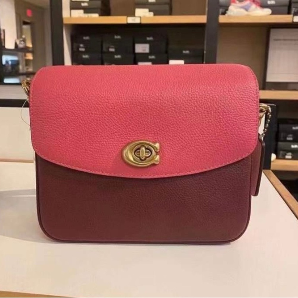 Coach Cassie 19 Crossbody Colourblock Bag In Confetti Pink